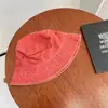 Chapéu de Pescador Jeans Lavado Retrô Estilo Hong Kong Moda Casal Chapéu Bacia Velho de Aba Curta Respirável Cor Pura Fino Primavera e Verão
