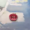 Botones Lindos de Dibujos Animados Redondos en Forma de Corazón con Estampado de Manzana para Diarios DIY, Decoraciones Cuadriculadas Vintage, Se Pueden Mezclar y Combinar
