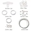 Paquete de Materiales para Cadena de Teléfono Móvil para Principiantes Cuentas de Posicionamiento Hebilla de Doble Círculo Cuentas Sueltas Pulsera Collar de Joyería Hecho a Mano DIY