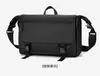 Bolsa Transversal Masculina Transfronteiriça, Bolsa Portátil de Negócios para o Dia a Dia, Grande Capacidade, Resistente a Arranhões, Desgaste, Bolsa de Ombro, Película de Couro à Prova de Respingo