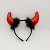 Venda Quente Faixa de Cabeça com Chifres Halloween Festival dos Fantasmas Adereços de Festa de Formatura Fivela de Cabeça de Diabo Aro de Cabelo Feito à Mão