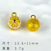 Colección de colgantes de aleación con diseño de fruta de dibujos animados pintados a mano, materiales DIY hechos a mano para pulseras, pendientes y accesorios