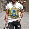 Suporta Dropshipping Multiplataforma de Novas Camisetas Masculinas de Manga Curta Estilo Esportivo Europeu e Americano com Estampa Digital de Verão