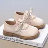 Zapatos de Princesa para Niñas con Moño y Ribete de Encaje 2026 Nueva Moda Versátil para Primavera y Otoño Zapatos Mary Jane para Niños