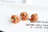 Mini Estéreo Lindo Animal Cachorro Gatito Estéreo DIY Adorno Pequeño Llavero Material Hecho a Mano Accesorios de Resina