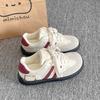 Tenis Casuales de Moda para Mujer 2025 Verano Nuevo Versátil Zapatos Nicho Estudiante Zapatos Blancos de Suela Gruesa Zapatos de Entrenamiento