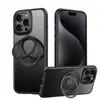 Adequado para Capa de Celular Apple 18Pro, Suporte Magnético Giratório, Suporte Metálico Dobrável 17Air, Capa Protetora Transparente
