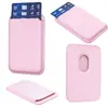 Aplicável para carregamento sem fio magSafe porta-cartão magnético Cor pura textura de couro Porta-cartão universal iPhone Samsung