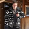 Nova Jaqueta Acolchoada de Algodão Punk Masculina de Inverno Cardigã com Estampa Digital Moda Urbana Jaqueta Acolchoada de Algodão com Capuz