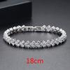 Pulsera Corazón Romano de Amazon Moda Europea y Americana Zircón Pulsera de Mujer Brazalete de Piedras Preciosas Regalo Joyería