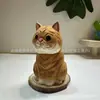 Adornos de Madera Tallados a Mano de Garfield, Lindas Decoraciones de Escritorio Pintadas, Artesanía en Madera Exquisita Transfronteriza, Finamente Tallados y Realistas