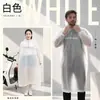 Impermeable eva para adulto con capucha reflectante poncho de lluvia portátil engrosado anti-lluvia fuerte impermeable para ciclismo vehículo eléctrico venta al por mayor