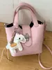 Bolso de mano texturizado transfronterizo, bolso tote pequeño para mujer, nuevo modelo primavera 2026, bolso tipo cubo simple, bolso de hombro y cruzado, bolso madre-hija