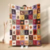 Venta Caliente de Otoño Estampado de Calabaza Manta de Siesta Cosecha Acción de Gracias Hogar Manta de Franela Polar Personalización