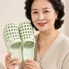 Pantuflas cerradas antideslizantes de EVA para mujeres mayores, adecuadas para uso en interiores en casa, baño y ducha en verano