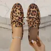 Nuevos zapatos planos de suela blanda 2026, estilo desierto, talla grande, inspiración étnica, modernos, estampado de leopardo, duraderos, ligeros y antideslizantes para mujer