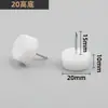 Pata de plástico para muebles Engrosada y Elevada a Prueba de Humedad Antideslizante para Gabinete Alto Mesa y Silla Sofá Almohadilla para Piso Clavo Blanco