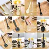 Cucharas Desechables para Uso Comercial, Cucharas Gruesas de Plástico para Pastel y Pudín, Cucharas para Mousse, Cucharas para Postre para Llevar Empaquetadas Individualmente
