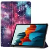 Para Galaxy Tab S7 11 polegadas capa de couro pintado plana capa SM-T870 capa SM-T875 capa protetora