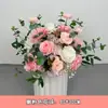 Arreglos Florales para la Ceremonia de Entrega del Coche, Bolas de Flores, Decoraciones de Columna Romana, Flores Artificiales para la Ambientación de la Escena de la Ceremonia de Entrega del Coche