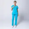 Uniformes Cirúrgicos de Manga Curta para Primavera e Verão, Conjuntos Separados para Homens e Mulheres, Aventais Cirúrgicos, Aventais de Isolamento Hospitalar, Uniformes de Médico e Enfermeiro