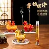 Conjunto de Porta-Incensos Cerâmico Estilo Chinês Ano do Cavalo, Queimador de Incenso, Decoração de Aromaterapia para Interior, Presente Decorativo de Luxo, Incensos para Venda no Atacado