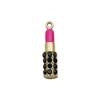 16 colgantes de aleación de gota de aceite DIY, colgante de pintalabios, colgante de fragancia pequeña, pulsera, pendientes, llavero, accesorios colgantes