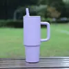 Taza de coche minimalista transfronteriza de 30 oz con popote, taza aislada al vacío de acero inoxidable 304, taza de hielo para coche de gran capacidad