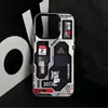 Funda Protectora para iPhone 18 Pro Max con Diseño Personalizado Cyberpunk de Moda Funda de Teléfono Mate Mecánica para Apple 17