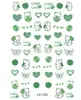 Pegatinas Calcomanías para Uñas Portátiles Panda Mariquita de Siete Estrellas Tortuguita Colección Linda Cuadrícula Completa Linda Pegatinas para Uñas DIY