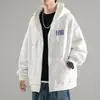 Sudadera cárdigan para hombre para primavera y otoño, chaqueta casual de moda para estudiantes varones, chaqueta de béisbol estampada de diseñador