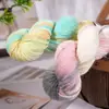 Hilo de lana hecho a mano con degradado teñido a mano para tejer suéteres, bufandas, chales y gorros DIY al por mayor transfronterizo