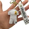 Chaveiro de Camisa de Estrela do Futebol C Ronneymar Messi Halland Mbappe Pingente de Bolsa de PVC