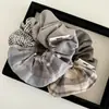 Goma para el pelo de diseño nicho estilo coreano, patchwork a cuadros, con un toque vintage de alta gama, accesorio para el pelo atmosférico