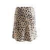 Falda de Cadera Retro con Estampado de Leopardo Combinable para Todo Estilo, Elegante a la Moda, Adelgazante, Cintura Alta, Cola de Pez, Línea A S20484