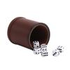 Set de Dados Silenciadores Engrosados y Cubilete para Bar KTV Vasos de Colores Dados Cubilete de Cuero para Entretenimiento Se Puede Imprimir con Logo