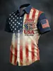 Site Independente Transfronteiriço Camisas Masculinas de Manga Curta de Verão Europeias e Americanas Impressão Digital 3D Camisas Masculinas com Elasticidade em Quatro Direções