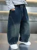 Pantalones Vaqueros para Niños 2026 Nueva Ropa Infantil Ropa de Otoño Estilo Travieso Genial Pantalones Cimitarra Baile Callejero Niñito Estilo Primavera y Otoño Moderno