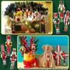 Cascanueces Soldado de Madera Árbol de Navidad Colgante Decoración Fiesta en Casa Nuevo Producto Transfronterizo