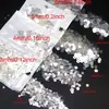 Lentejuelas redondas 3 4 5 6 mm cuentas de cristal transparentes planas diy hecho a mano accesorios para vestidos de novia accesorios