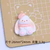 Muñecas de Animales Lindas Dibujos Animados Hechas a Mano Bricolaje Pegamento de Crema Resina Accesorios Pequeños Hebilla para Zapatos con Agujero Materiales para Joyería Venta al por Mayor