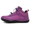 Nuevos Zapatos de Algodón de Cinco Dedos para Otoño e Invierno Botas de Nieve para Hombre Forradas de Felpa Engrosadas Cálidas Zapatos de Algodón para Pareja Montañismo Senderismo Zapatos para Hombre Transpirables