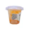 Taza de fruta fresca Fengdao durazno amarillo surtido jarabe de naranja enlatada 567g * 12/caja 227g * 24 tazas/caja