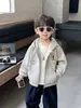 Q233 Chaqueta Nueva Estilo Primavera y Otoño para Niños Estilo Coreano Moda Casual Sudadera Ropa Versátil Casual para Niño Pequeño