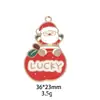 Nuevo Colgante de Aleación de Zinc con Forma de Ski de Navidad, Santa, Alce, Lindo, para Pulsera, Collar, Joyería para Colgar