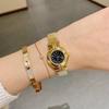 Timini DINIMI Nuevo Reloj de Moda para Mujer Retro Esfera Pequeña Placa Romana Cinturón de Malla de Bambú Ligero Lujo Vivo