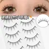 Pestañas Postizas Enteras Naimei de Una Pieza con Tallo Duro Tallo Transparente Estilo Natural COS Maquillaje Tailandés Pequeño Demonio Principiante Diario