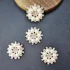 Acessórios de cabelo para cocar feitos à mão grampo de cabelo material DIY acessórios de joia de liga strass pérola flor fivela fabricantes reto