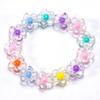 Pulsera infantil de dibujos animados para niña princesa cuentas de color jalea linda niña pulsera de bebé joyería de estudiante pulsera accesorios