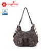 Bolso de mano para mujer transfronterizo de PU teñido anudado, bolso de mano para mujer, bolso de hombro, fuente de fábrica, venta al por mayor